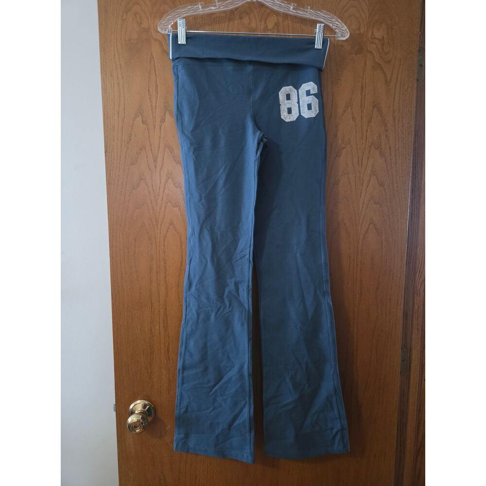 Vintage y2k 2000s Victoria's Secret Pink Slate Blue Metallic Fold Over NWT XS